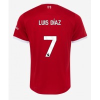Dres Liverpool Luis Diaz #7 Domáci 2023-24 Krátky Rukáv